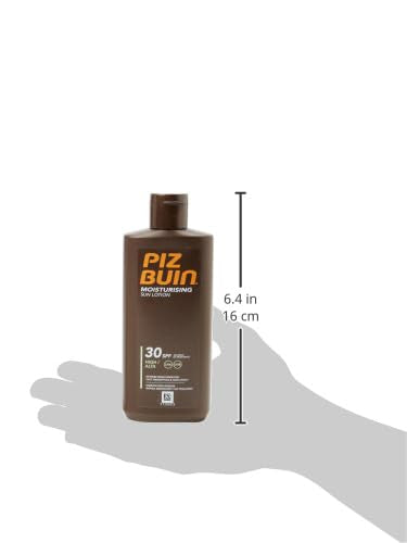 Piz Buin Moisturising Sun Lotion SPF 50+ (200ml), Triple-Resistance Sunscreen with UVA/UVB Filters, Protective and Hydrating Skincare for UV Exposure