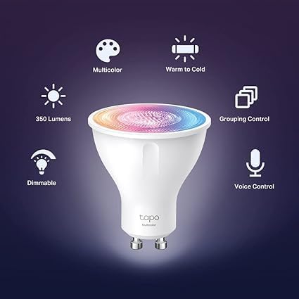Tapo L630(4-Pack) GU10 Smart Bulb Multicolour Dimmable LED Light Bulb