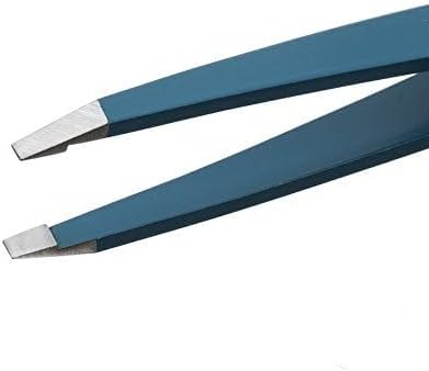 Cliganic Professional Eyebrow Tweezers Slant Tip - Precision for Men & Women, Stainless Steel Best for Plucking Chin Facial Hair