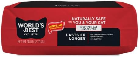 WORLD'S BEST CAT LITTER Comfort Care Unscented, 28-Pounds