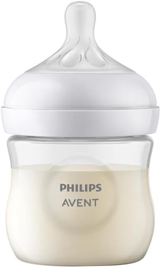 Philips Avent Natural Response Baby Bottle - 125ml Baby Milk Bottle for Newborns and Up, BPA Free, 0+ Months (Model SCY900/01)
