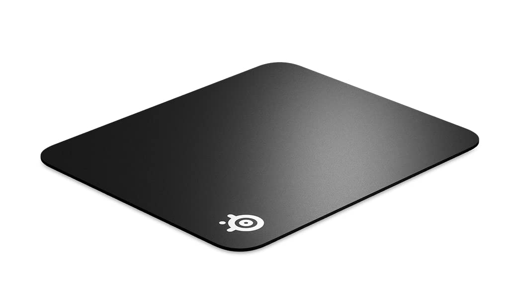 SteelSeries QcK Edge Cloth Gaming Mouse Pad - Never-fray Stitched Edges - Optimized For Gaming Sensors - Size L (450 x 400 x 2mm) - Black