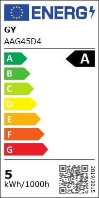 GY GU10 LED Bulb 4.9W 790lm Cool White 6500K Energy Saving LED Bulb, The New UK Energy Efficiency Class B Replaces 80W, 110°Beam Angle Non-Dimmable, 10 Pack