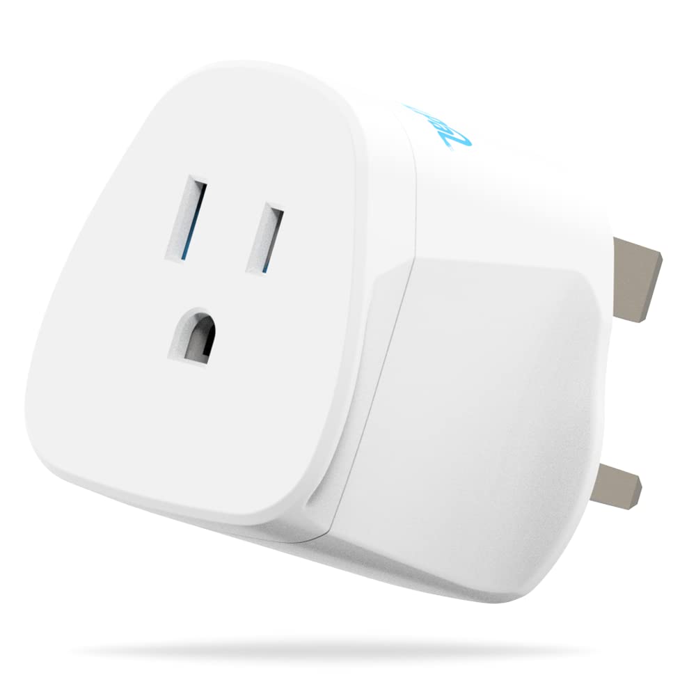 MyTravelPal US to UK Plug Adapter | UK Safety Standards | Grounded Type A/B