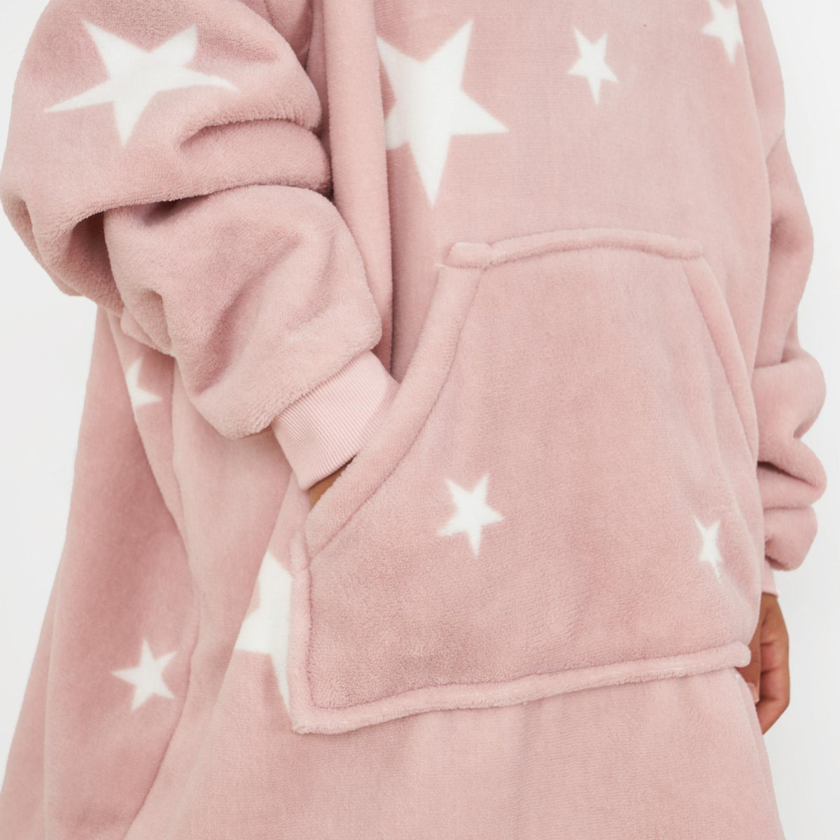 Kids Hoodie Blanket Oversized Sherpa Fleece Jumper Sweatshirt Soft Warm Throw