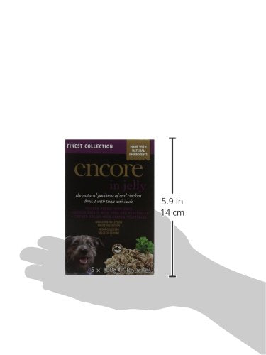 Encore 100% Natural Wet Dog Food, Chicken with Fish Selection in Broth 100g Pouch (Pack of 15x100g)