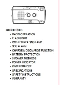 SOLARBABY Wind Up Solar Radio, Emergency Hand Crank Self Powered AM/FM Survival Solar Weather Radio with LED Flashlight,SOS Alarm,2000mAh Emergency Power Bank for Smart Phone (M-Orange)