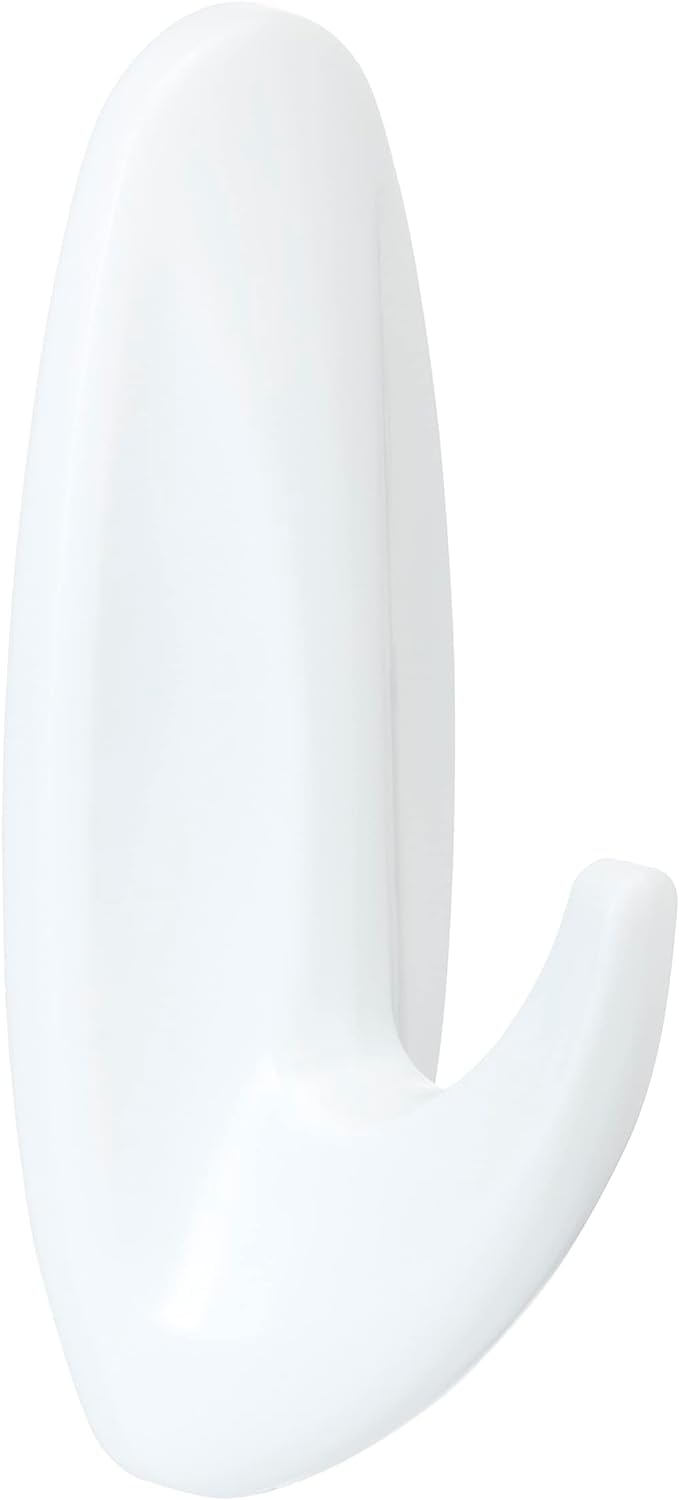 Command Broom Grippers, White, 2 Hooks and 6 Adhesive Strips