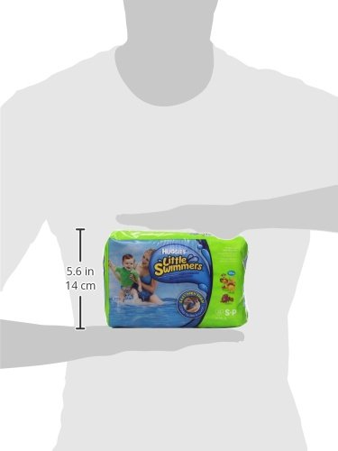 Huggies Little Swimmers, Swim Nappies, Size 5-6 - 33 Pants - Maximum Protection Swimming Nappies with Leak Guards - All-Round Stretchy Waistband