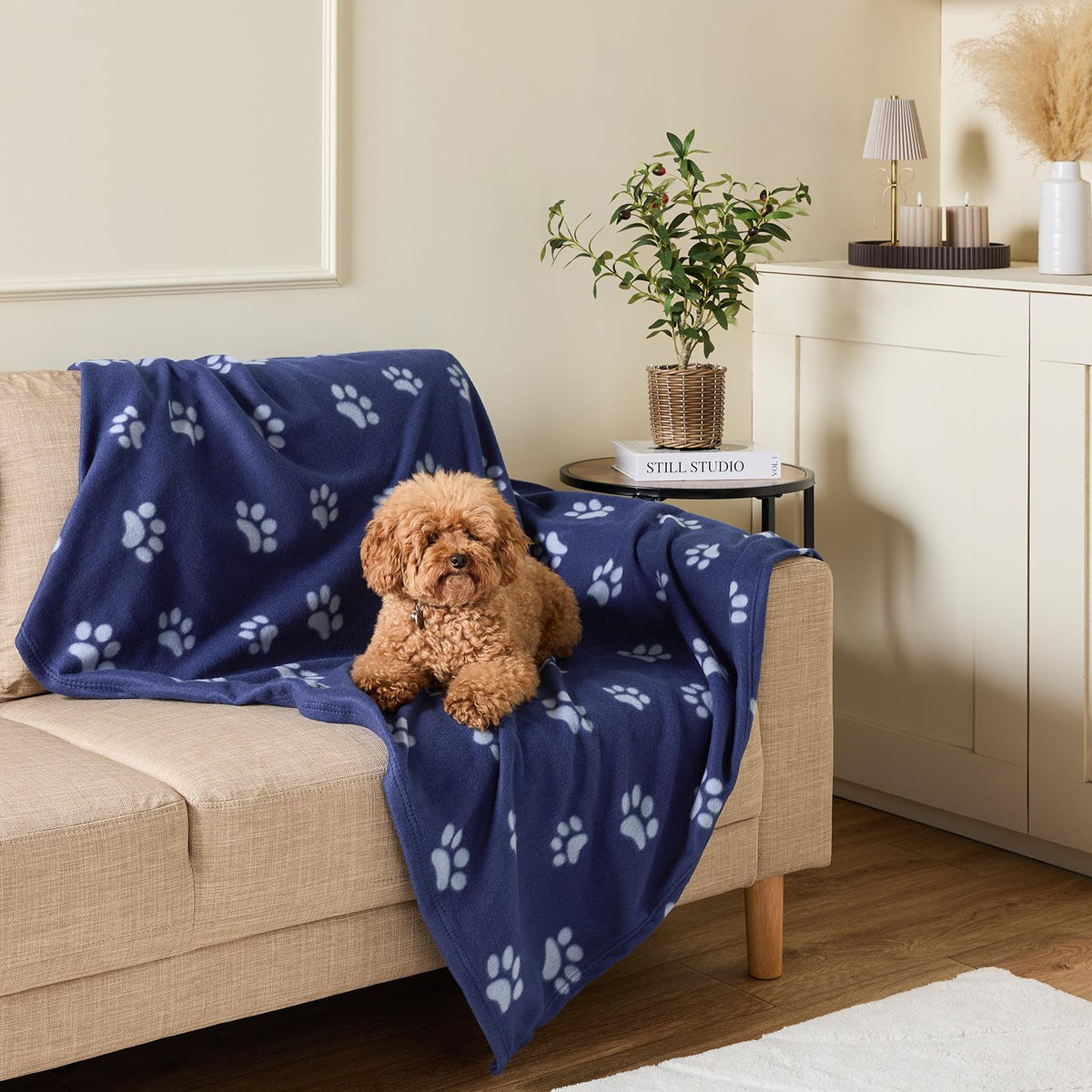OHS Pet Blanket Dog Warm Fleece Cat Throw Paw Puppy Animal Soft Mat
