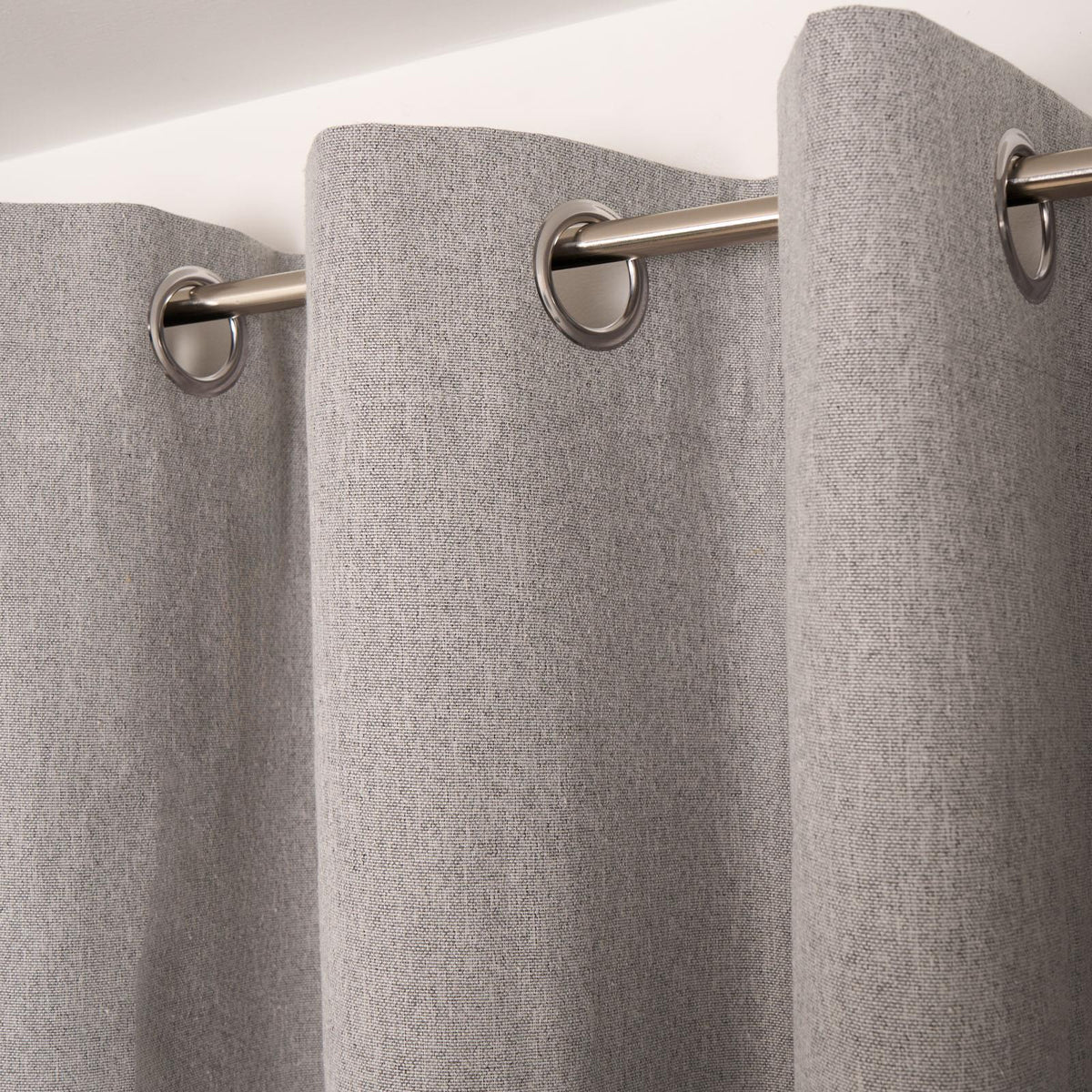 OHS Eyelet Blackout Curtains Woven Ready Made Ring Top Thermal Texture Thick