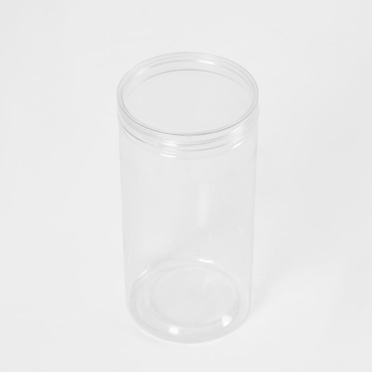 Storage Jar Round Plastic Food Organiser Tea Coffee Sugar Holder Tub Kitchen Pot