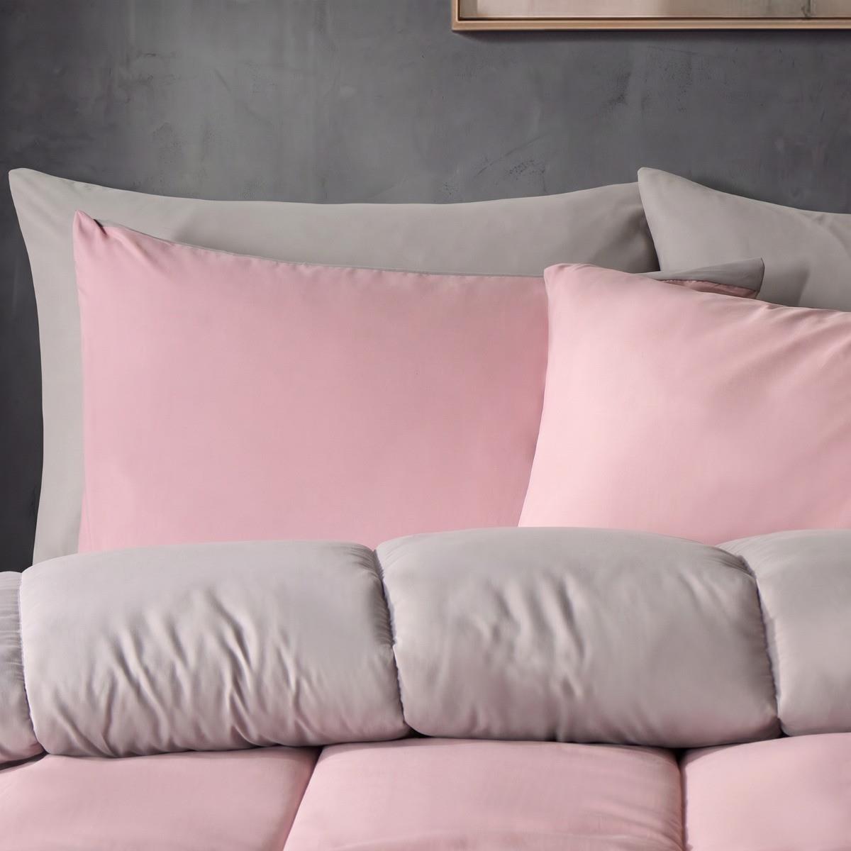 OHS Coverless Duvet & Pillowcase 10.5 Tog Bedding Set Easy Care Reversible