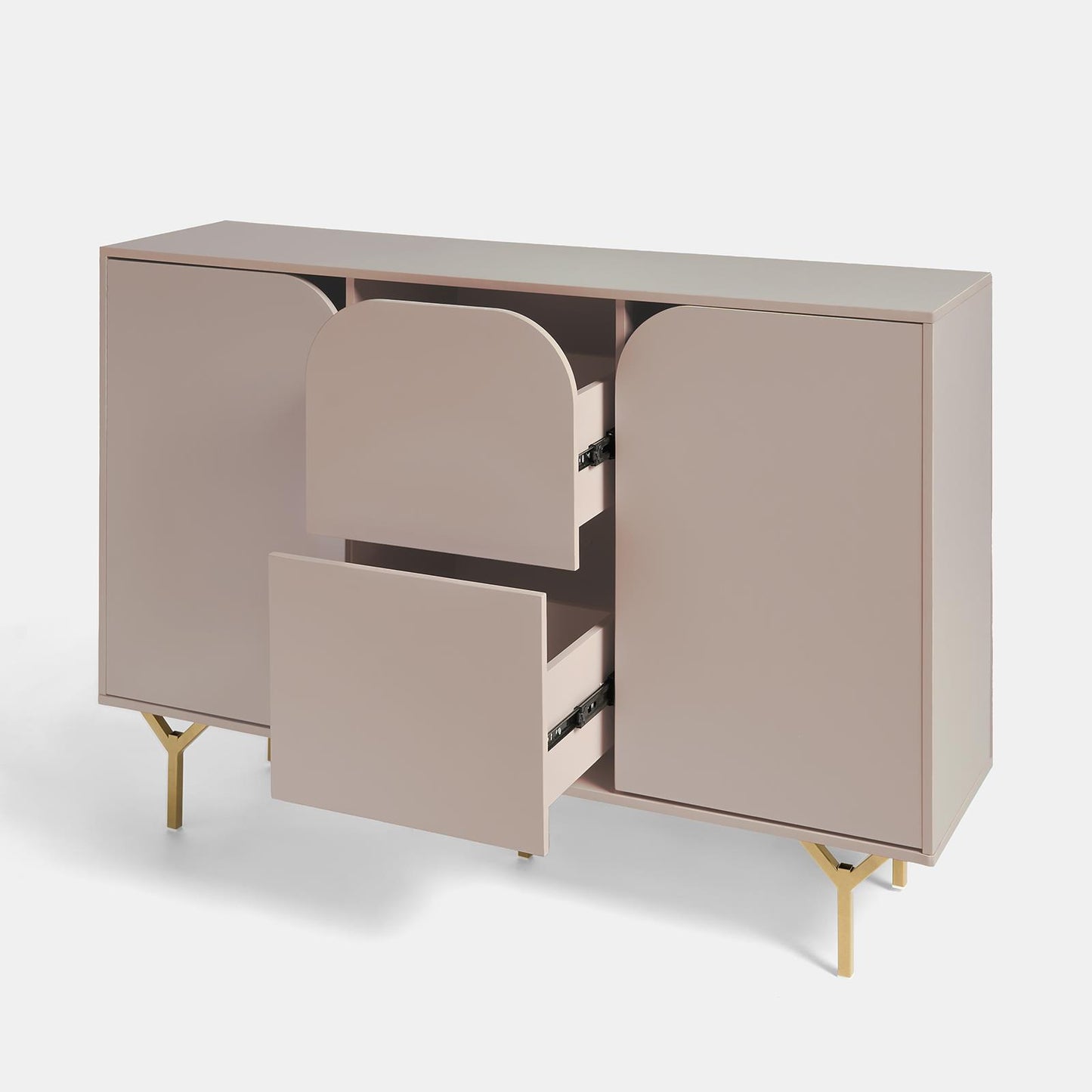 OHS Curved Look Sideboard Display Unit Buffet Cabinet Sideboard Cupboard Storage