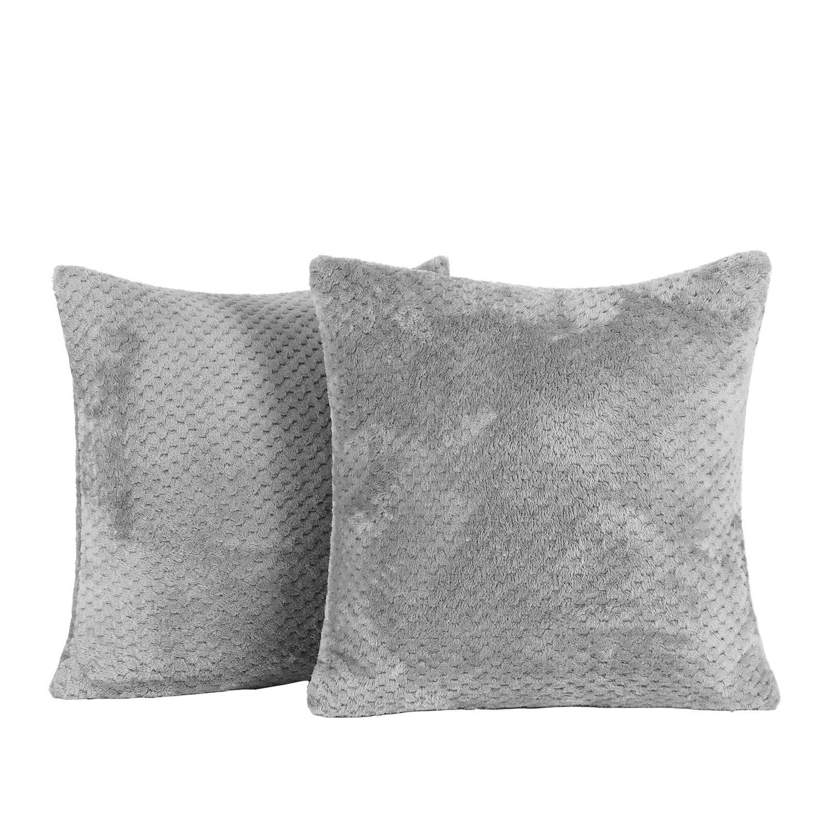 OHS Waffle Fleece Cushion Covers 2/4 Pack Soft Filler Decor
