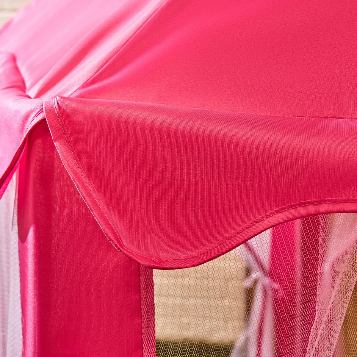 OHS Kids Garden Gazebo with Curtains Outdoor Patio Playhouse Tent Canopy
