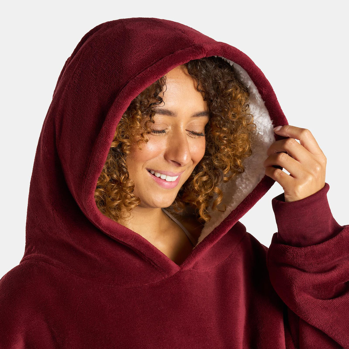 OHS Hoodie Blanket Oversized Ultra Plush Sherpa Giant Big Hooded Sweatshirt