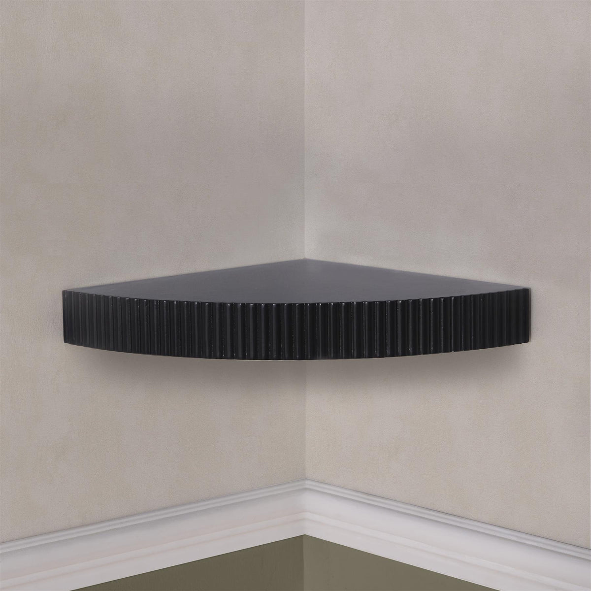 OHS Ribbed Floating Shelf Wall Storage Organiser Home Living Room Decor