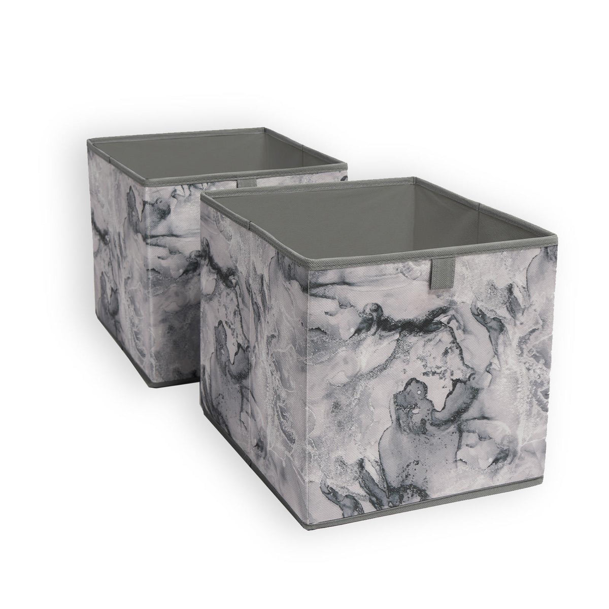 Marble Storage Cubes 2/4 Pack Folding Boxes Shoe Toy Tidy Set Space Saving Box