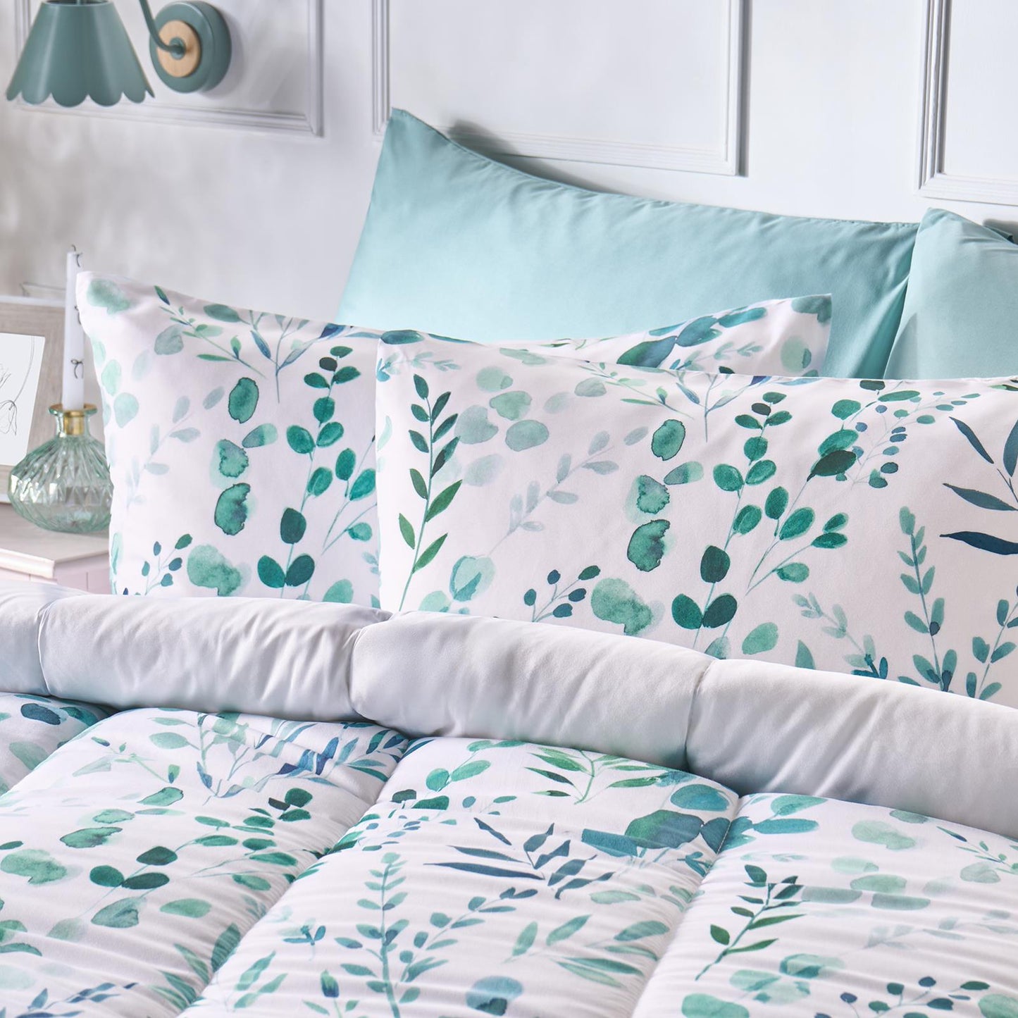 OHS Floral Coverless Duvet & Pillowcase 10.5 Tog Bedding Set