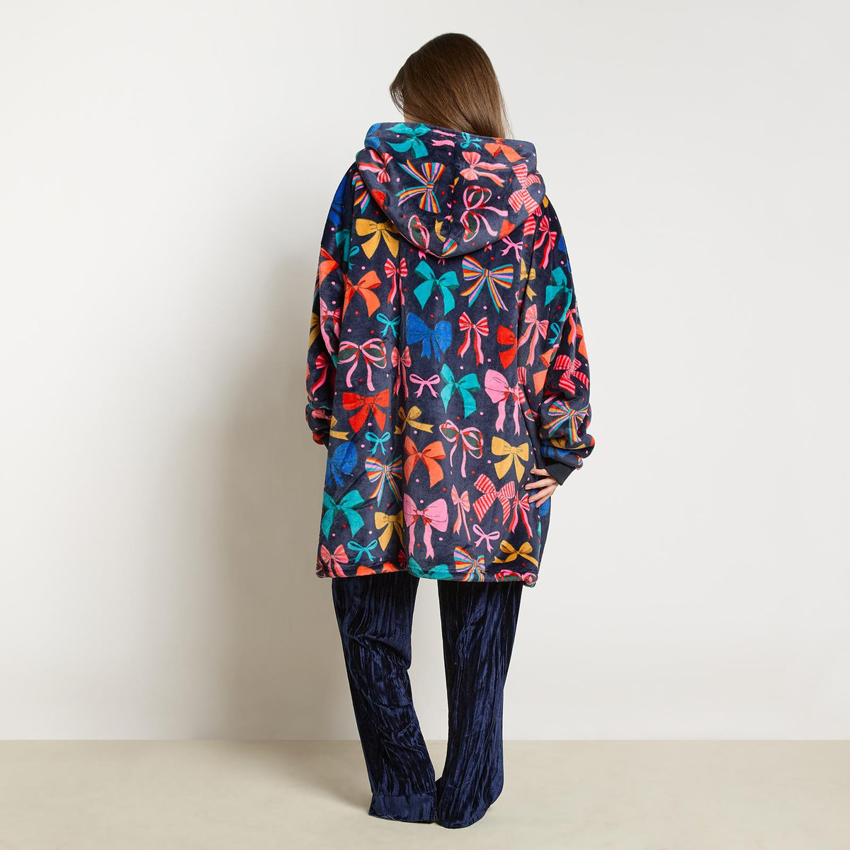 OHS Zip Up Hoodie Blanket Oversized Sherpa Fleece Thermal Sweatshirt Jumper