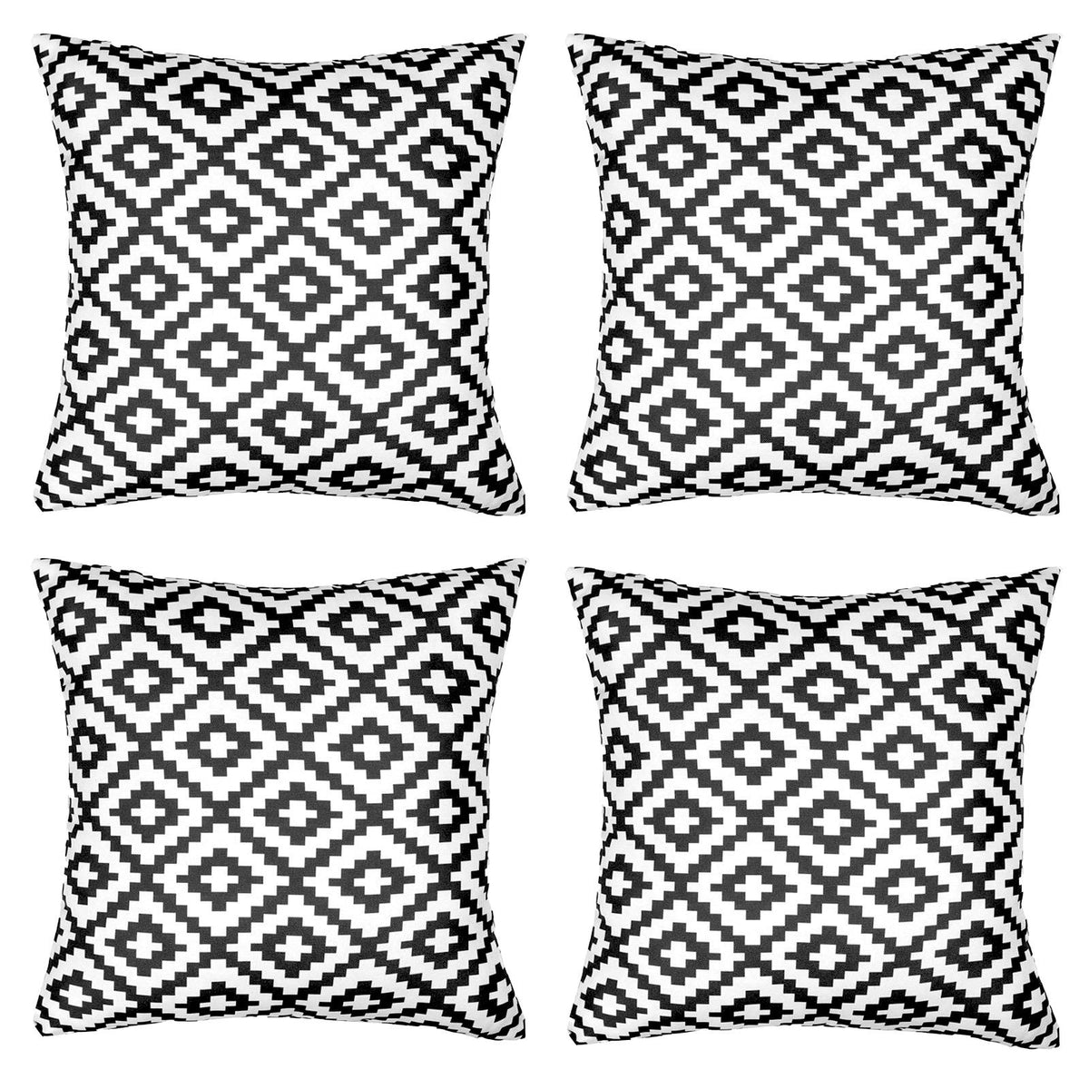 OHS Print Outdoor Cushion Covers Garden Water Resistant Filled Inserts Seat Set