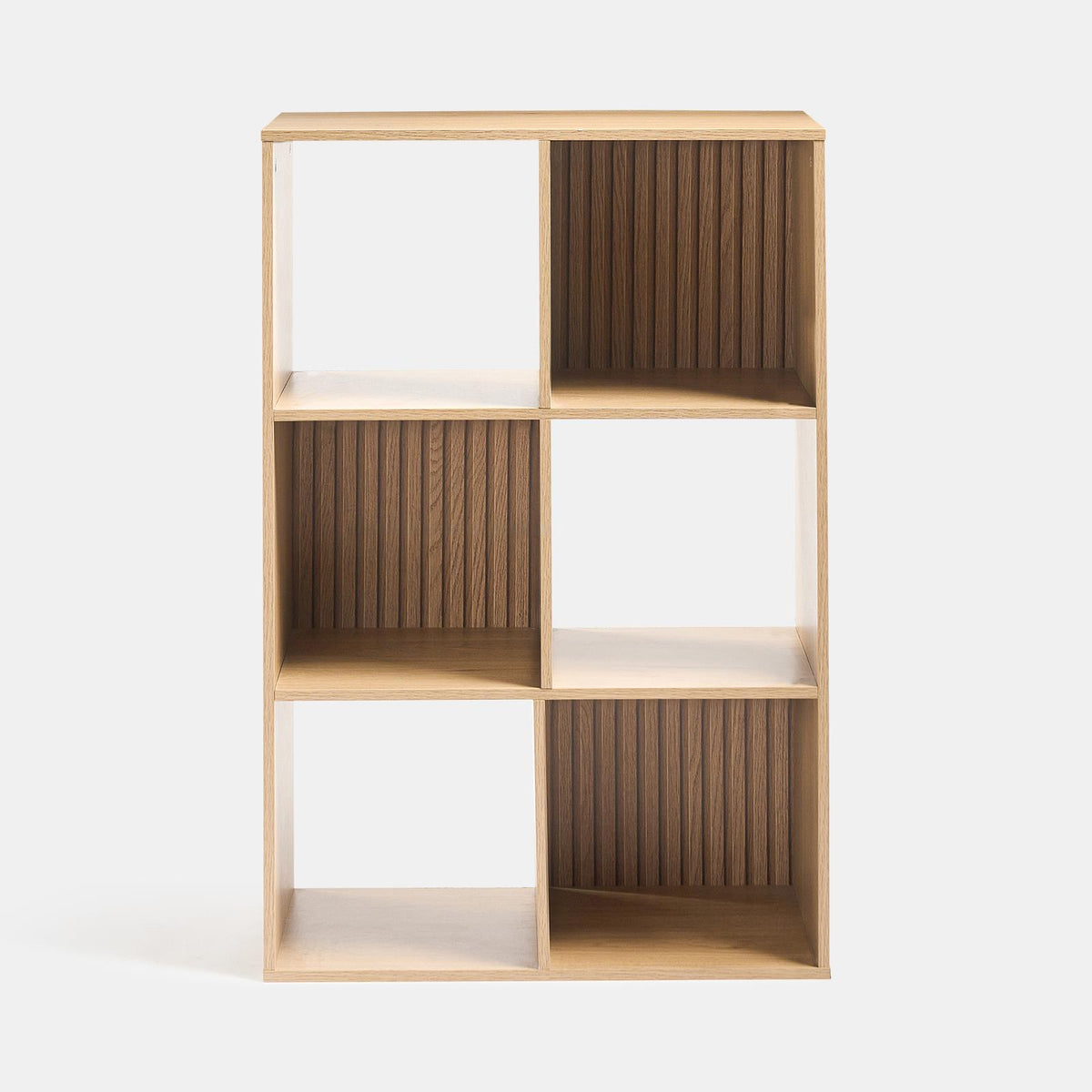 OHS Dallas Cube Storage Wood Effect Bookcase Freestanding Open Shelf Unit