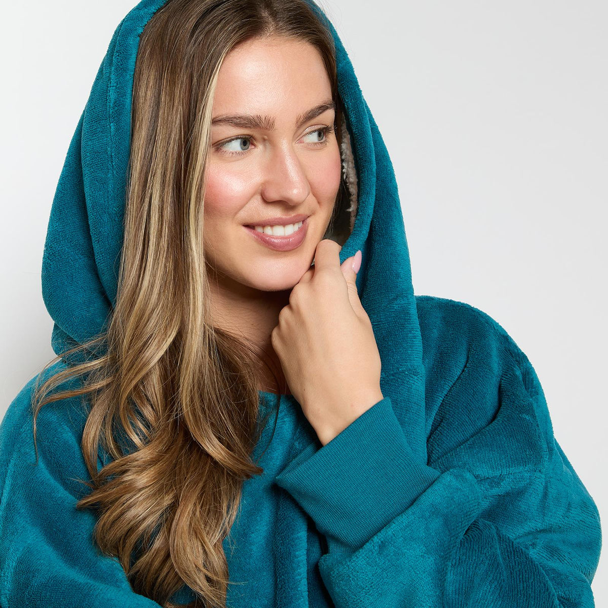 OHS Hoodie Blanket Oversized Ultra Plush Sherpa Giant Big Hooded Sweatshirt
