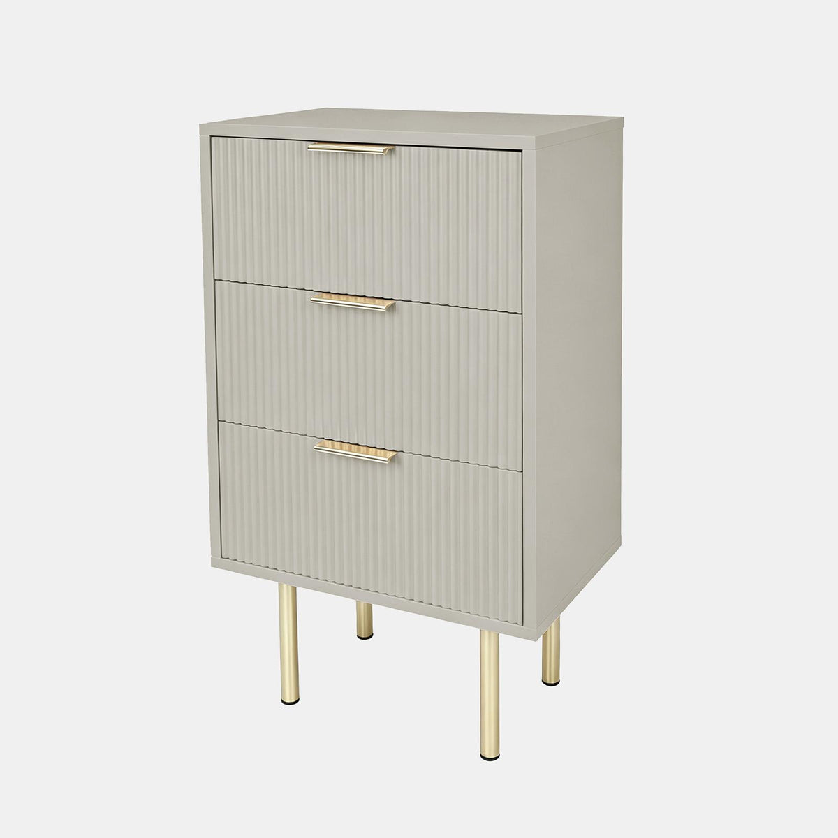 OHS Ribbed Drawer Unit Bedside Table 3/4/5/6 Draw Cabinet Nightstand Sideboard