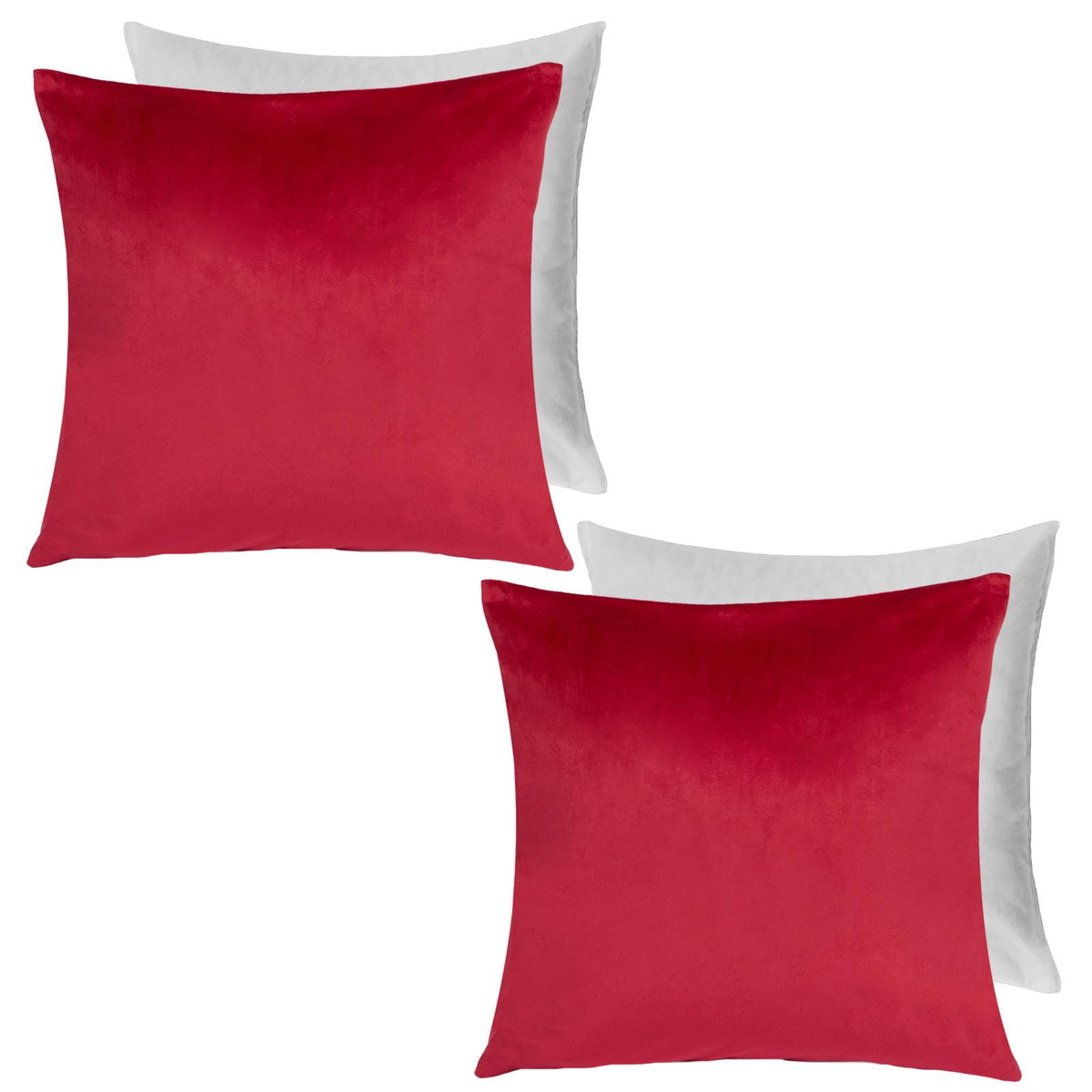 OHS Matte Velvet Cushion Covers Super Soft Luxury Square Pillowcases Multipack