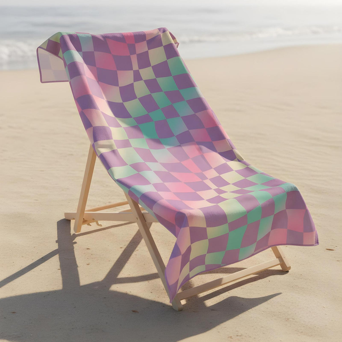 OHS Print Beach Towel Microfibre Quick Dry Bath Holiday Gym Travel Sport