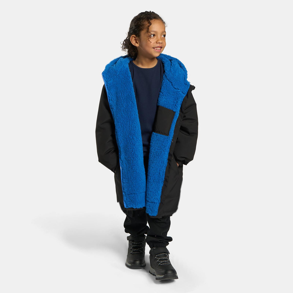 OHS Drying Changing Robe Sherpa Lined Water Resistant Oversize Coat Adults Kids
