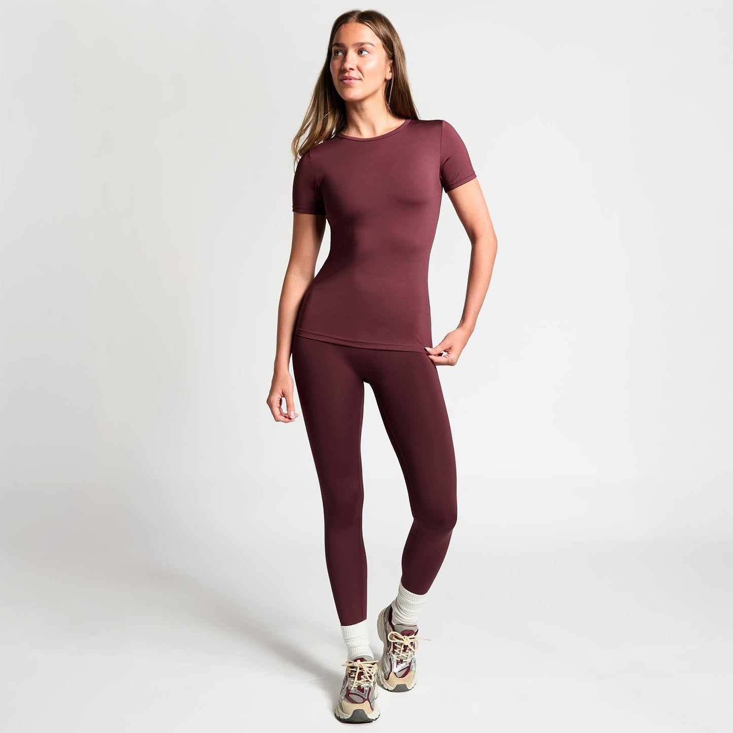 OHS Short Sleeve Top Quick Dry Activewear Gym Workout Fitness Sports T-Shirt