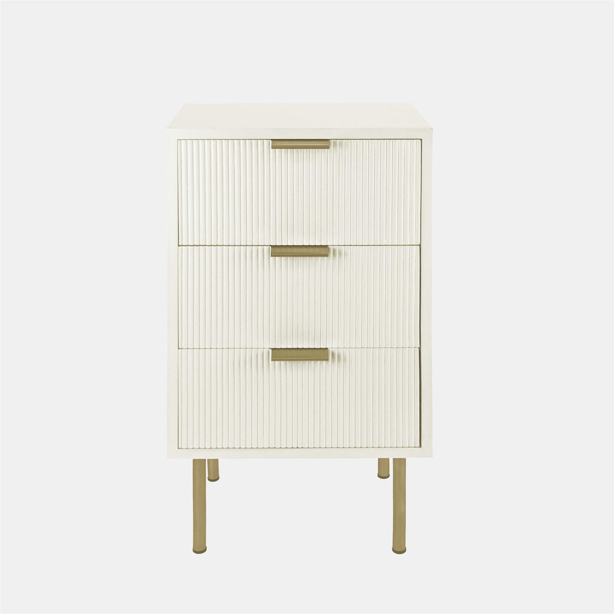 OHS Ribbed Drawer Unit Bedside Table 3/4/5/6 Draw Cabinet Nightstand Sideboard