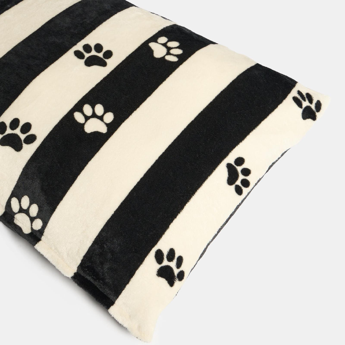 OHS Print Pet Bed Fleece Paw Checks Leopard Stripes Xmas Calming Cushion Dog Cat