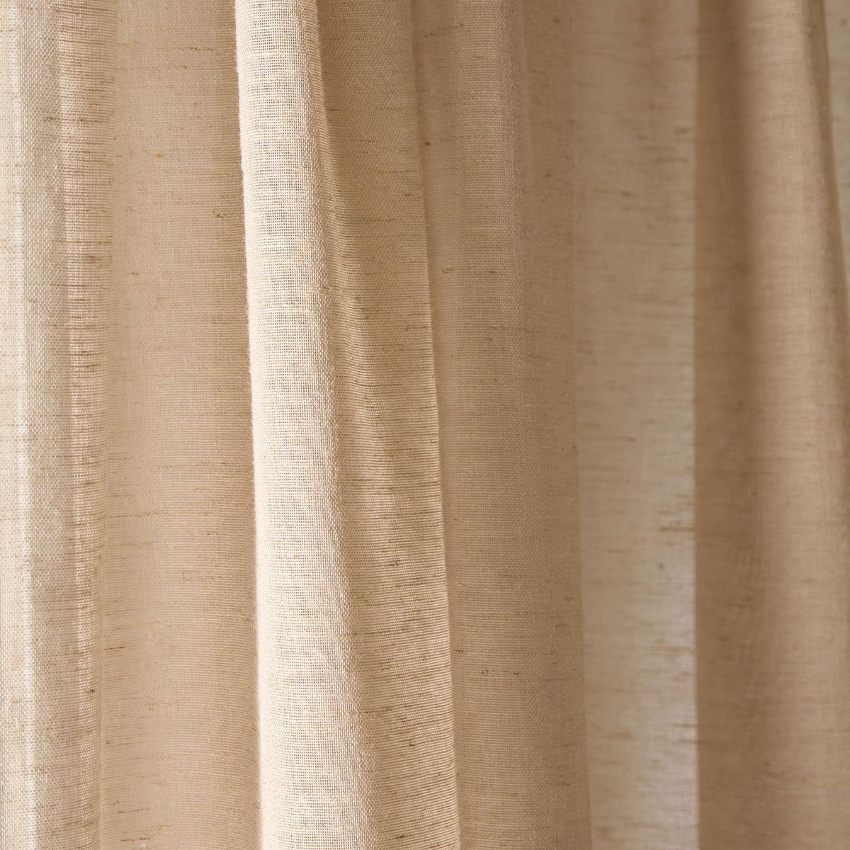 OHS Linen Look Voile Net Curtains 2 Panels Rod Slot Top Pair Home Set 55x87