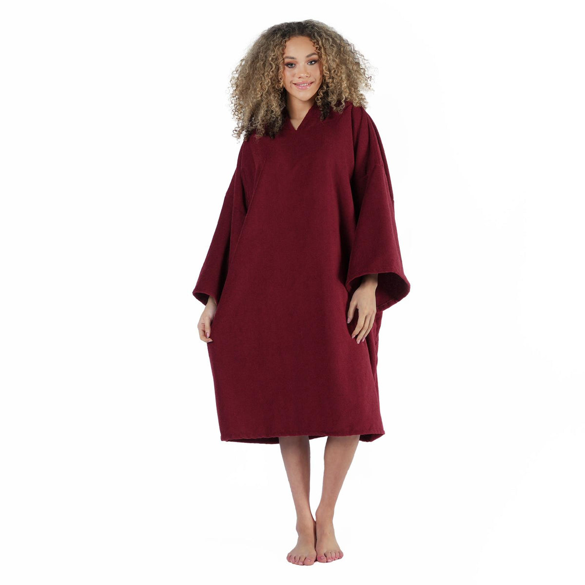 OHS Hooded Towel Poncho Adult Absorbent Dry Beach Swim Bath Changing Robe