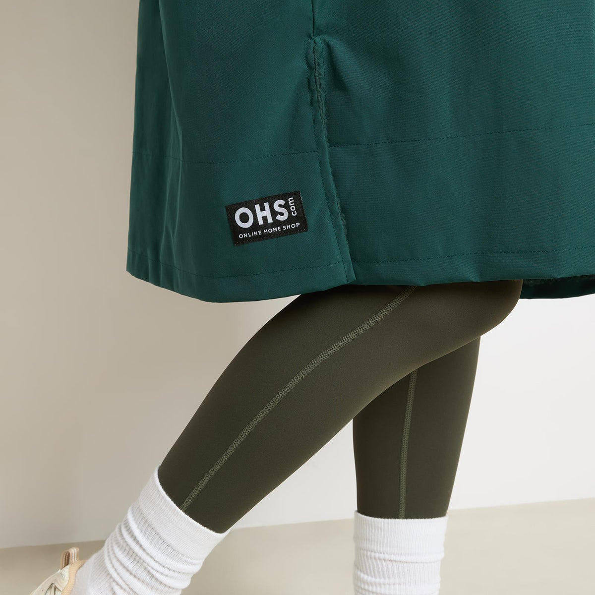 OHS Drying Changing Robe Sherpa Lined Water Resistant Oversize Coat Adults Kids