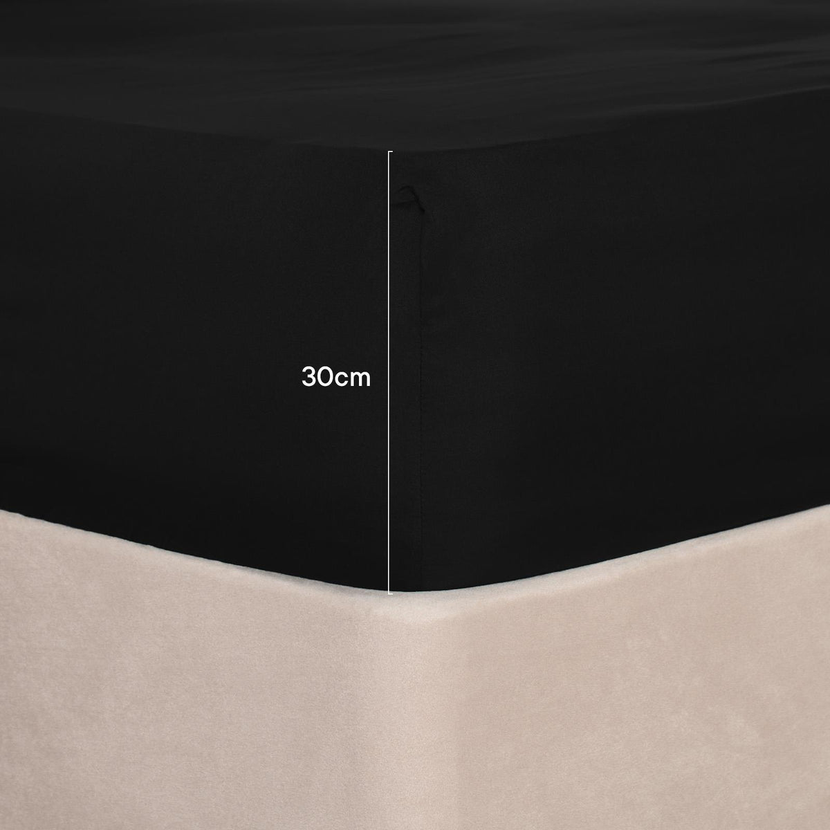 OHS Fitted Sheet Extra Deep 30cm Single Double King Super King Full Bed Sheets