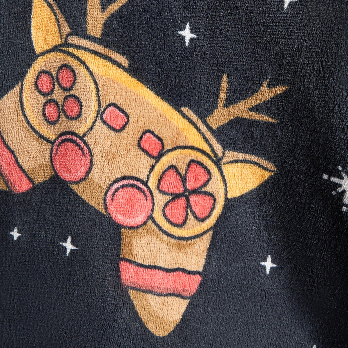 OHS Xmas Blanket Hoodie Kids Christmas Print Sherpa Oversized Hooded Throw