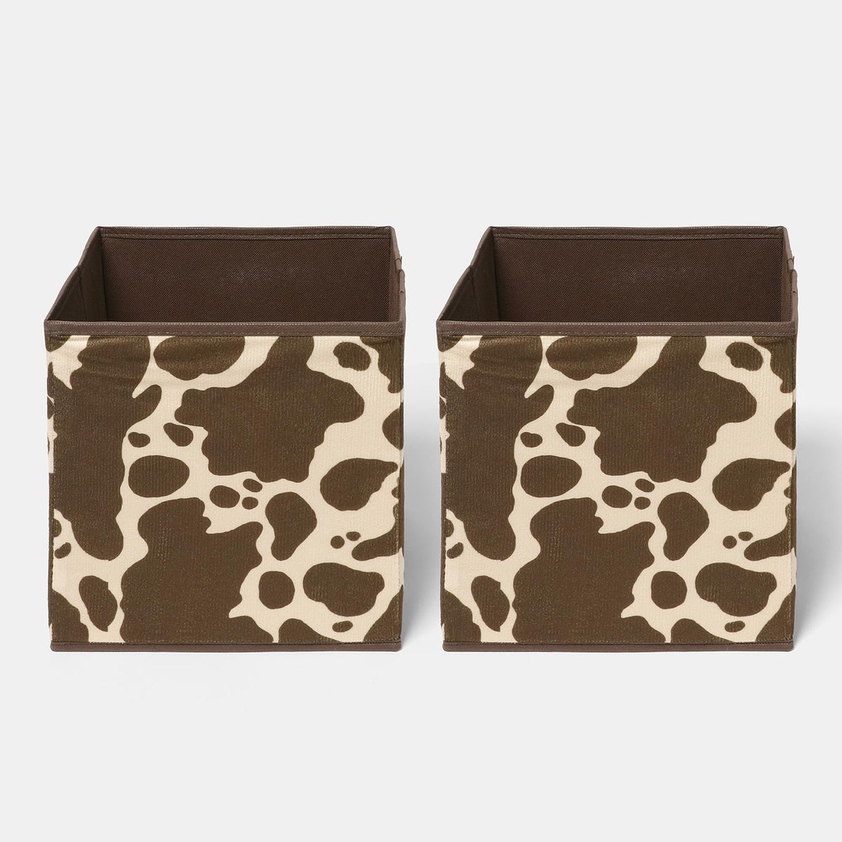 OHS Storage Cube Boxes Animal Print 2/4 Pack Folding Shoe Organiser Tidy Set