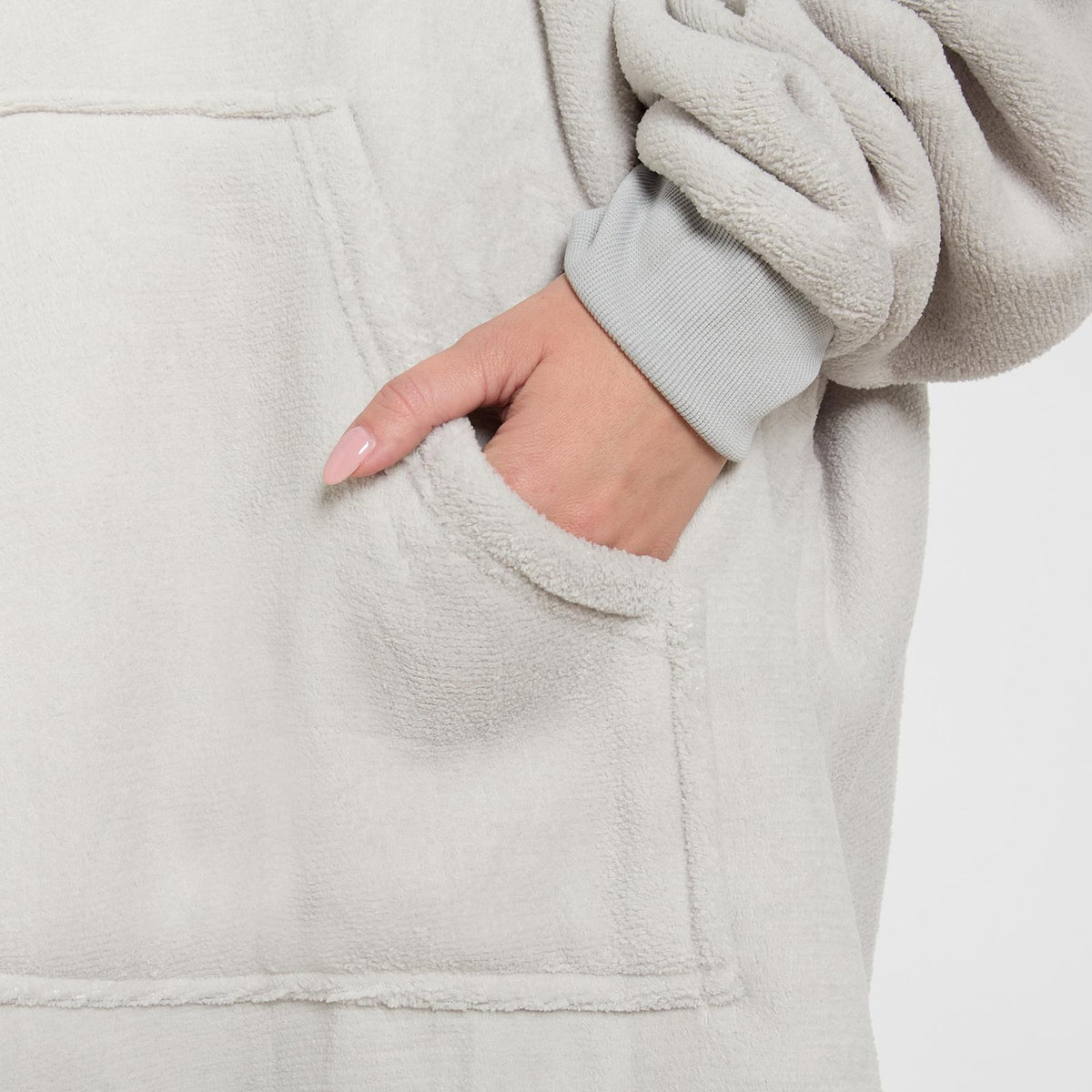 OHS Hoodie Blanket Oversized Ultra Plush Sherpa Giant Big Hooded Sweatshirt