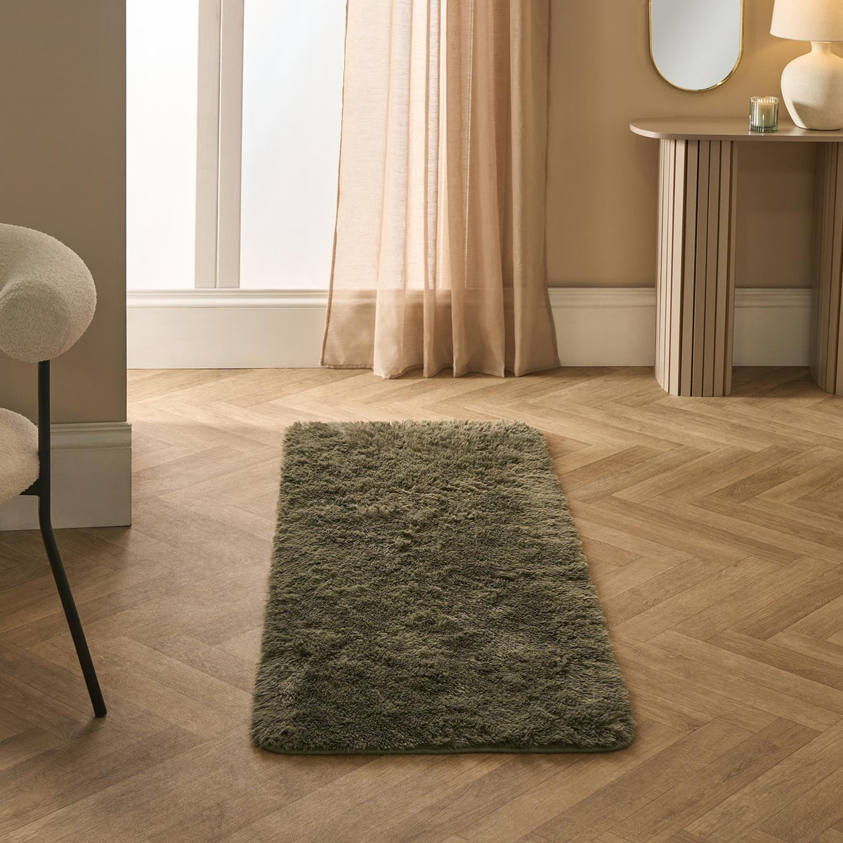 OHS Fluffy Rug Anti-Slip/Skid Shaggy Large Bedroom Non-Shed Floor Carpet Mat