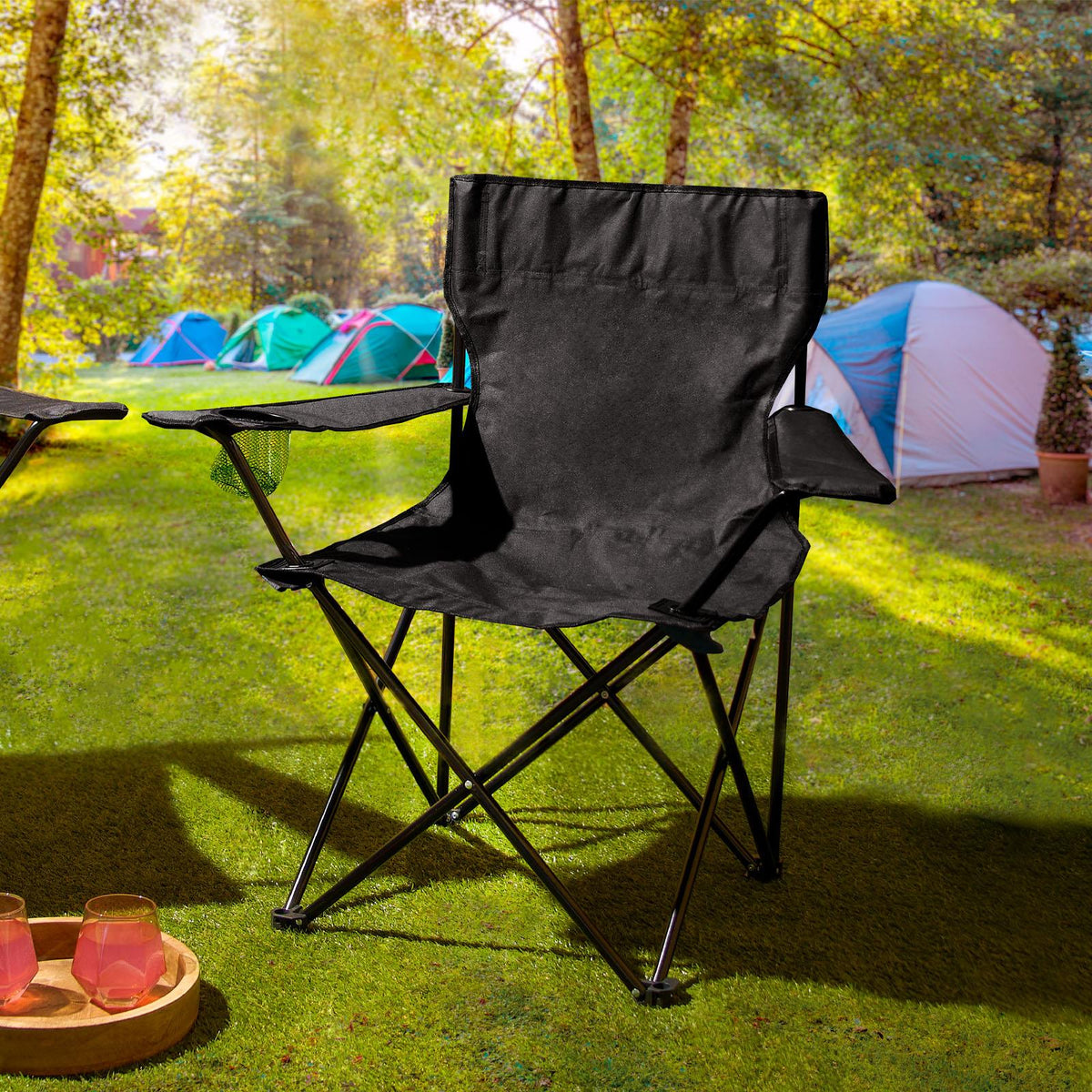 OHS Outdoor Camping Chair Folding Portable Picnic Garden Seat