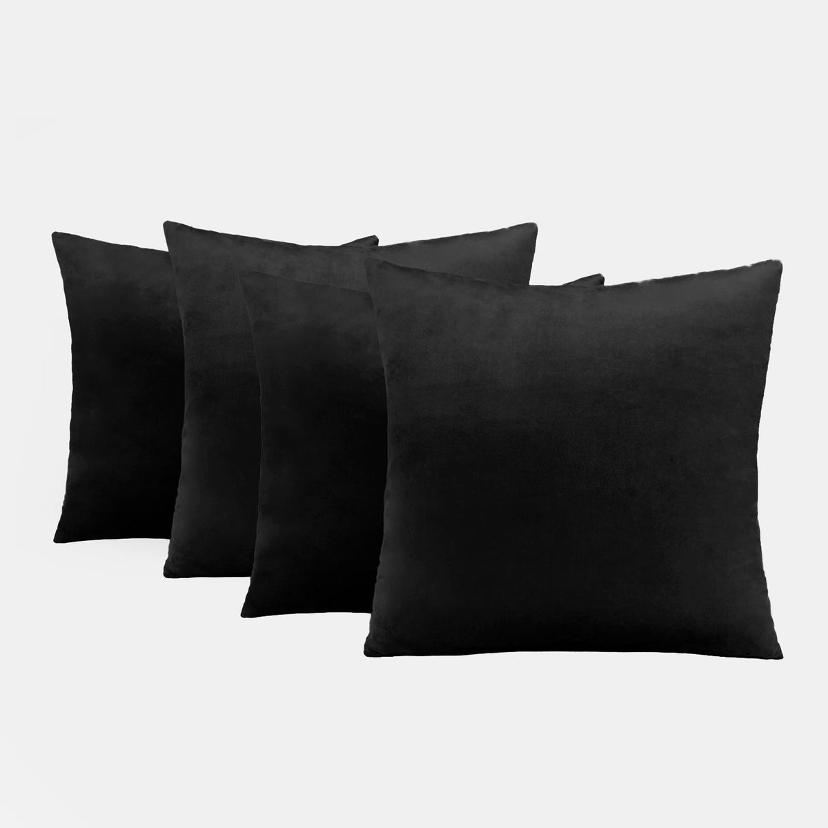 OHS Matte Velvet Cushion Covers Super Soft Luxury Square Pillowcases Multipack