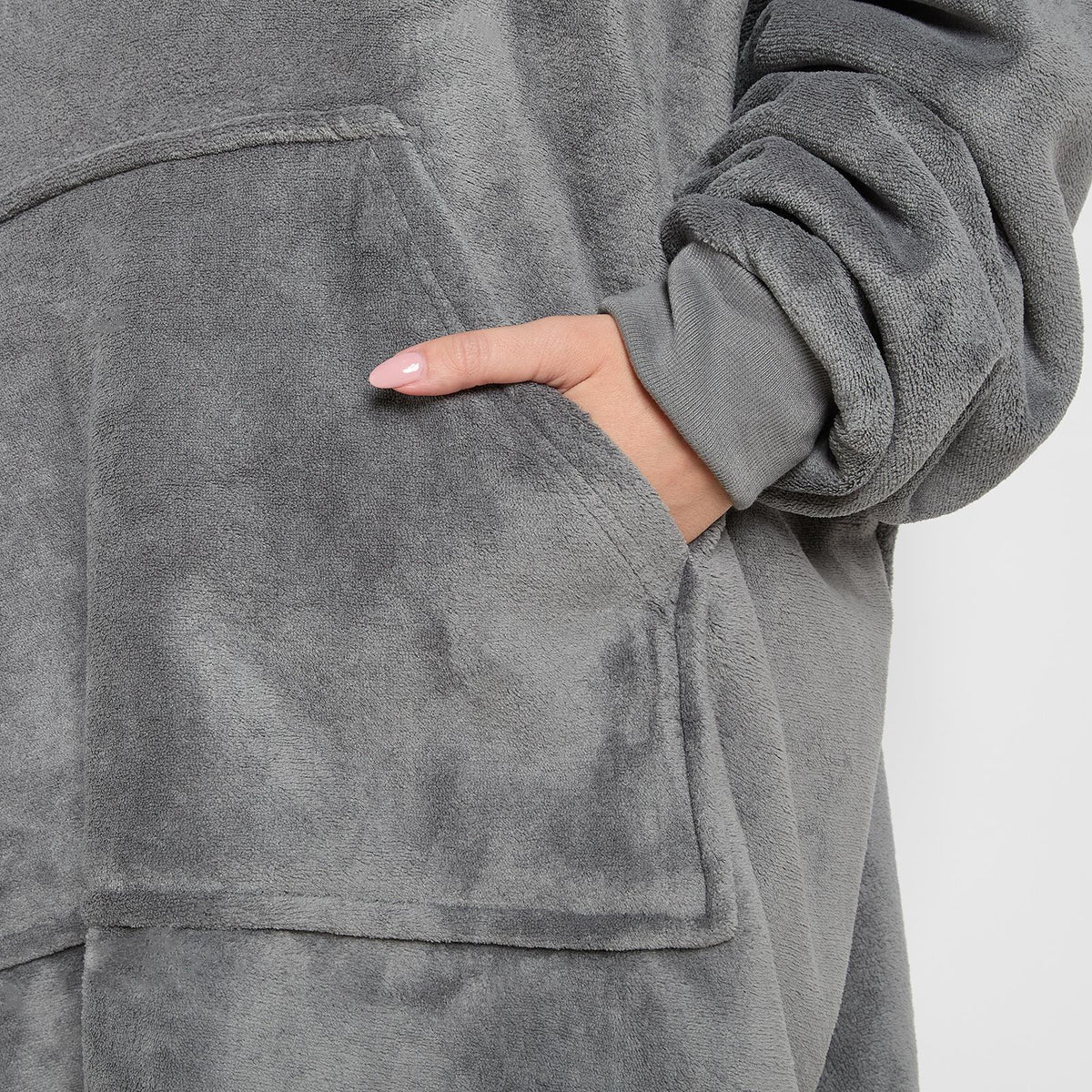 OHS Hoodie Blanket Oversized Ultra Plush Sherpa Giant Big Hooded Sweatshirt