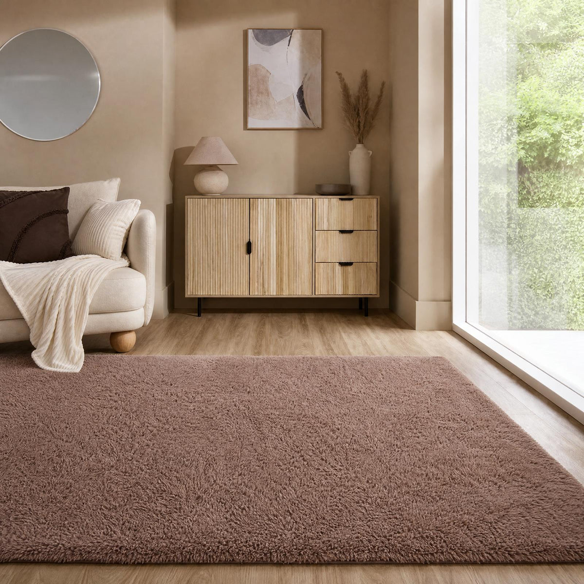 OHS Fluffy Rug Anti-Slip/Skid Shaggy Large Bedroom Non-Shed Floor Carpet Mat