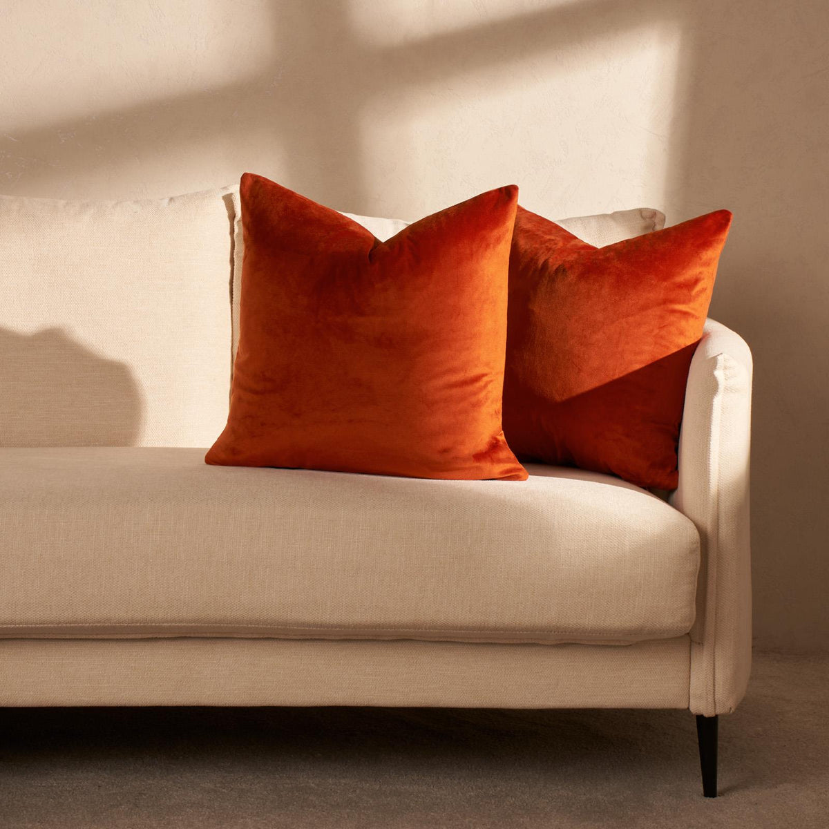 OHS Matte Velvet Cushion Covers Super Soft Luxury Square Pillowcases Multipack