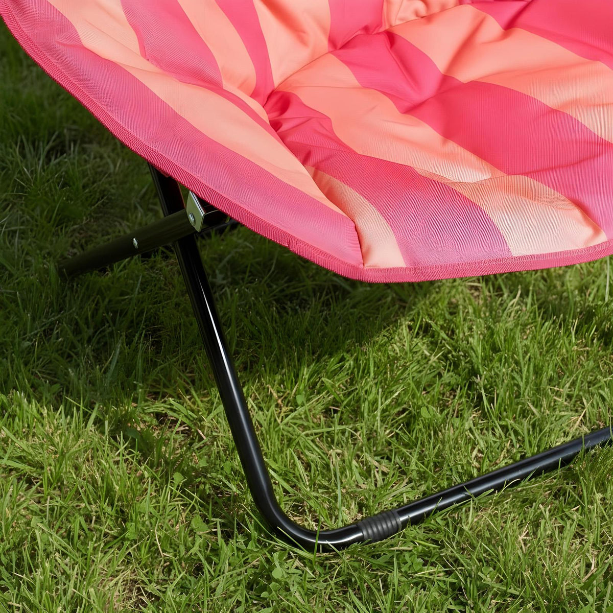 OHS Moon Camping Chair Round Folding Outdoor Garden Portable Seat