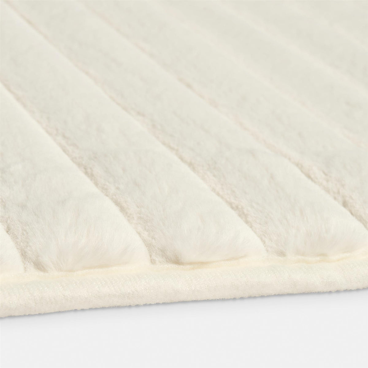 Faux Fur Rug Living Room Ribbed Large Mat Luxury Carpet Anti Slip Floor Runner